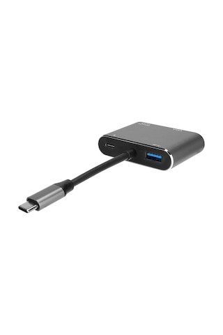 Hytech Hy-usbc22 4 İn 1 Type C To, Pd+hdmı+vga+usb3.0 Çevirici Hub Adaptör