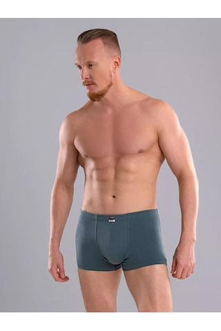Clever Wear Pamuklu Boxer Külot Seti 2'li 256955342 Koyu Haki