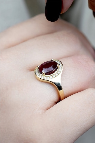 Pırlanta Yakut Yüzük (483365849)