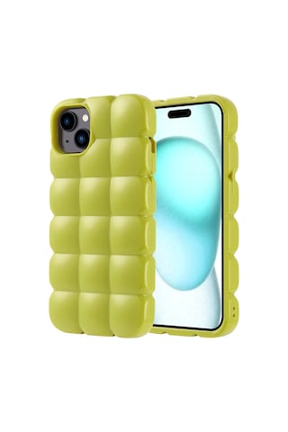 Zore Apple Uyumlu iPhone 15 Plus Kılıf Parlak Esnek Silikon Dom Dom Kapak - Pembe Pembe