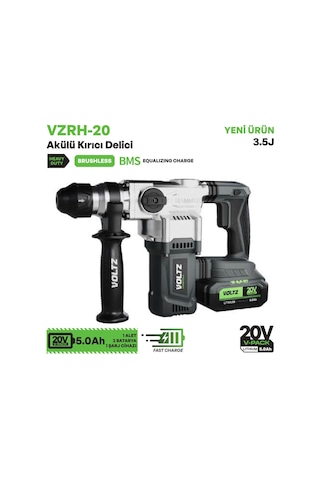 Voltz Vzrh-20 Akülü Kırıcı Delici 20v 5.0 Ah