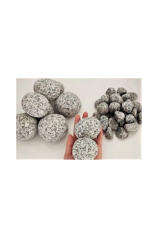 Tr Granit Benekli Dolomit Taş 15 Kg 6-10 Cm Benekli Dolomit Dere Taşı Çakıl Taşı Bahçe Taşı Dekoratif