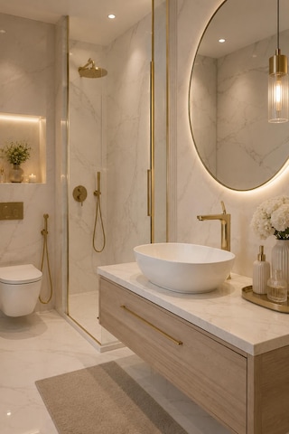 Fontana Fk-5122 Mat Altın Yüksek Lavabo Bataryası Modern Şık Tasarım Gold Lavabo Bataryası