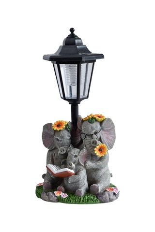 Homyl Güneş Enerjili Fil Bahçe Heykeli Ve Dış Mekan Çim