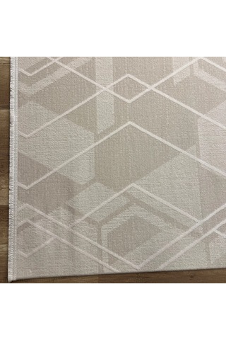 Hoom Rugs Aria 1127 Krem Pamuk Tabanlı Modern Halı Krem