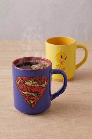 Tweety & Superman Baskılı 2'li Kupa Seti 250 Cc Renkli
