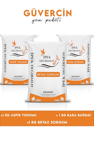 İpek Değirmen 3 Kg Premium Güvercin Yemi Sorgum Aspir Kara Buğday
