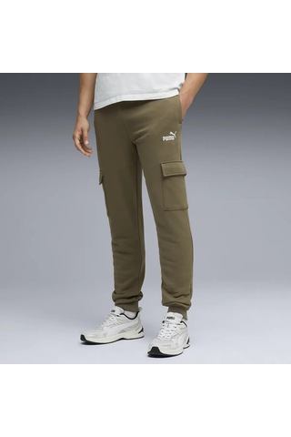 Puma Ess No. 1 Logo Cargo Pants Haki Erkek Kargo Cepli Eşofman Alt Yeşil