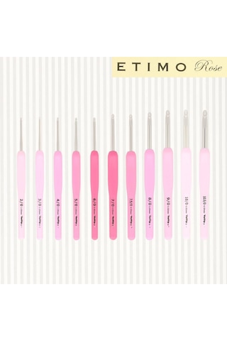 Lexroo Etimo Rose Tığ İpliği İğne Yumuşak Sap 6,5 Mm - 1 Adet