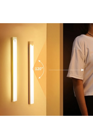 Monozone Kablosuz Led Gece Lambası 40cm Hareket Sensörlü