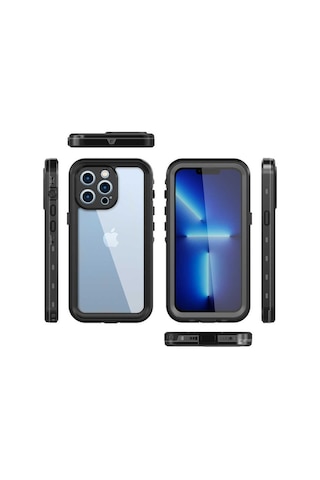 Apple Uyumlu iPhone 13 Pro Max İle Kılıf Su Geçirmez 360 Derece Koruma Waterproof Telefon Kılıfı