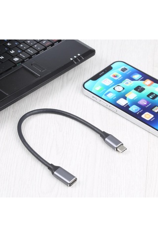 Sones Usb-c / Type-c Erkek - Usb-c / Type-c Dişi Adaptör Kablosu, Kablo Uzunluğu: 25 Cm
