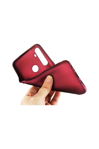 Noktaks - Realme 5i Uyumlu - Kılıf Mat Soft Premier Silikon Kapak - Siyah