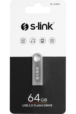 S-link 64 Gb Usb 2.0 Metal Flash Bellek Sl-u264