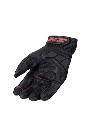 Ozone Rs600 Short Deri Motosiklet Eldiveni 66218 Kırmızı Siyah
