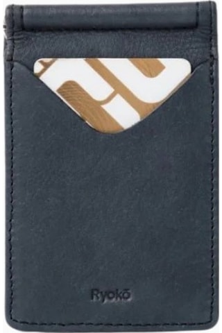 Ryoko Jones Clip Wallet 2.0 Japon Deri Premium Unisex Kartlık Gri 3