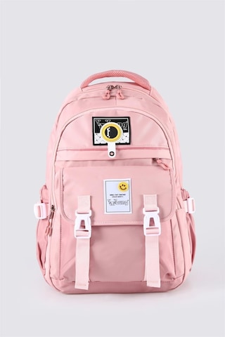Young 51635 3 Gözlü Okul Ve Pembe Sırt Çantası Desenli