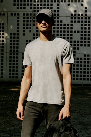 AC&Co / Altınyıldız Classics 4A4800000001GMJXS Slim Fit Bisiklet Yaka Pamuklu Erkek Tişört Gri Melanj