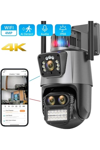 3 Kameralı Zoomlu İcsee Xmeye 4mp Ptz Akıllı Kamera