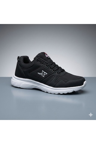 Xstep Unisex 36-47 Numara Arası Rahat Günlük Tekstil Spor Ayakkabı Siyah - Beyaz