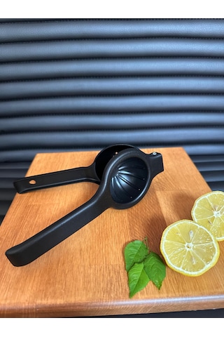 Metal Narenciye Limon Sıkacağı Özel Tasarım Desenli Siyah Sıkacak