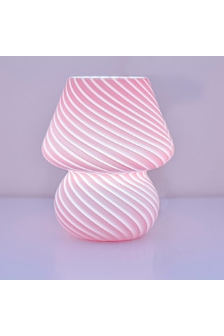 Cbtx Ta-033 Mantar Lamba Cam Masa  - Şerit Pembe