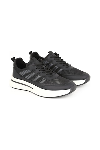 LBR H1135 Ea Nefes Alabilir Örme Triko Kumaşlı Bağcıklı Kalın Eva Taban Günlük Sneaker Syh-byz
