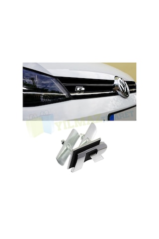 Volkswagen R Panjur Logo Vidalı Golf Passat Polo Jetta Çelik