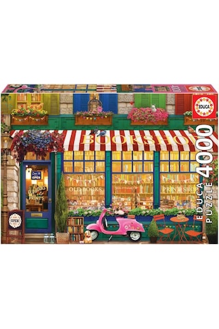 Educa 4000 Parça Eski Kitap Dükkanı Puzzle