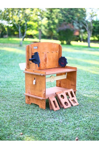 Mandu Ahşap Çocuk Marangoz Tezgâhı Ahşap Rengi