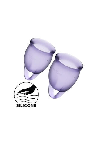 Satisfyer Feel Confident Menstrual Cup Lila
