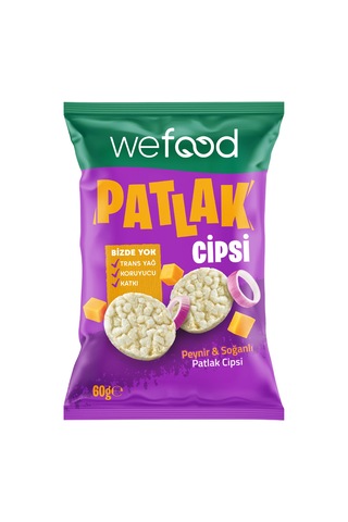 Wefood Peynir & Soğanlı Patlak Cipsi 60 G 8'li 8683347037681