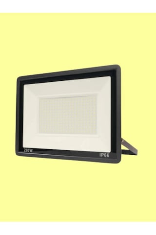 200 Watt Siyah Slim Kasa 3000k Günışığı Ip65 Led Projektör