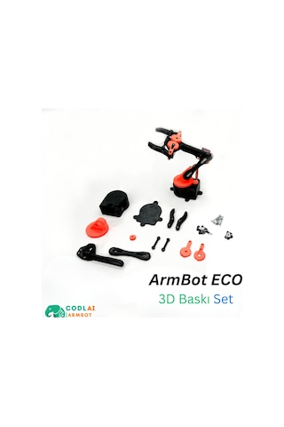 Codlaı Armbot Eco 3d Baskılı Programlanabilir Robotik Kol Seti - Ekonomik Mekanik Stem Kiti
