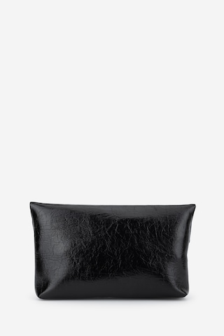 Valmenti Kadın Suni Deri Siyah Kırışık Rugan Clutch Çanta 921 7484 Bn Cnt Sk26-27 Sıyah Krsk Rgn Siyah Rugan