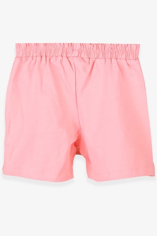 Breeze Kız Çocuk Etek Şort Fırfırlı Fiyonklu 1.5-5 Yaş, Somon