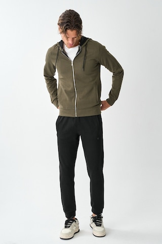 Dechers Tech Fleece Double Face Kapüşonlu Erkek Eşofman Takım E213-14 Haki