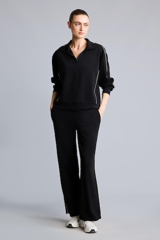 Defacto Ultra Yumuşak Standart Fit Yarım Fermuarlı Biyeli Dik Yaka Modal Sporcu Basic Sweatshirt H4537ax26aubk81 Siyah-bk81