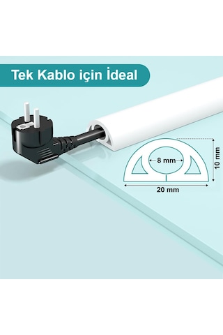 Greentech Esnek Kablo Kanalı Krem / Gt-kk13