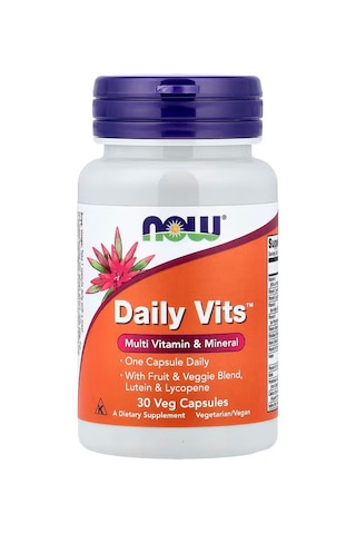 Now Foods Daily Vits Multivitamin , Lutein , Lycopene 30 Veg Caps
