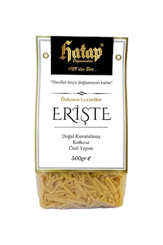 Hatap Katkısız Elde Kesim Erişte 500 G