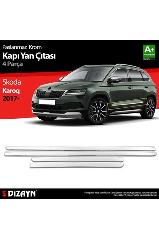 Skoda Karoq Krom Kapı Yan Çıtası 4 Prç 2017 Üzeri