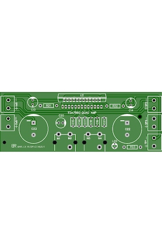 4X45 Watt Tda7560 4 Kanal Standard Amfi Devresi