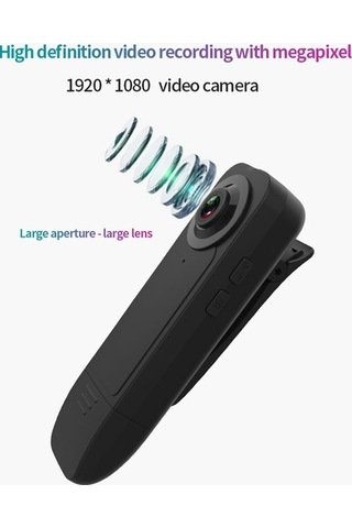 Dancemonkey 1080p Mini Vücut Kamerası, Sesli Klipsli Video Kaydedici, Geniş Açılı
