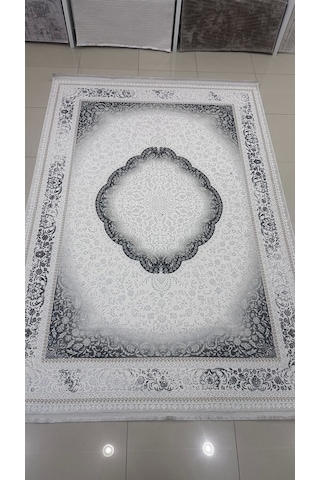Safyün Halı Kadife Kf513 Gri 200 X 290 Renkli