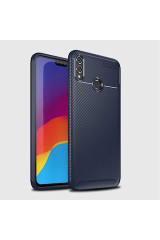 Huawei Honor 8x Kılıf Zore Negro Silikon Kapak Siyah