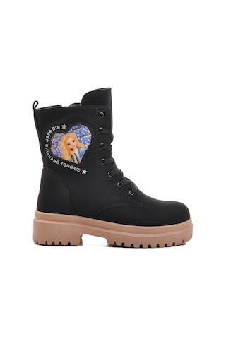 Siyah-somon İçi Kürklü Kız Çocuk Bot Leonis F Siyah-somon Siyah - Somon