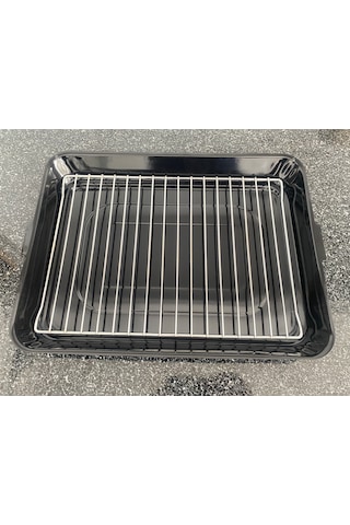 Emaye Kaplı Fırın Tepsisi Siyah