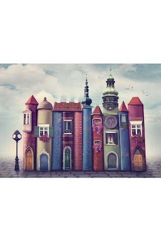 Nova 1000 Parça Kitapların Sihirli Dünyası Puzzle - Kitap Şehri