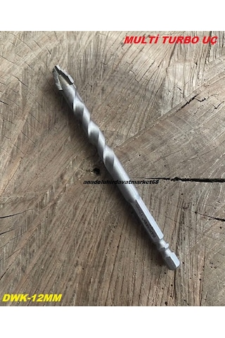 Dwk Pro 12mm Kademeli Multi Uç Metal Delme Ucu Ahşap Sac Mermer Delme Ucu